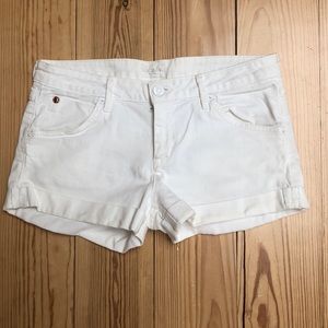 White Hudson Jean Shorts